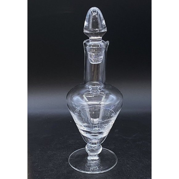 Home Essentials And Beyond Etched Grapes Glass Vinegar / Oil Cruet Single - Picture 1 of 8